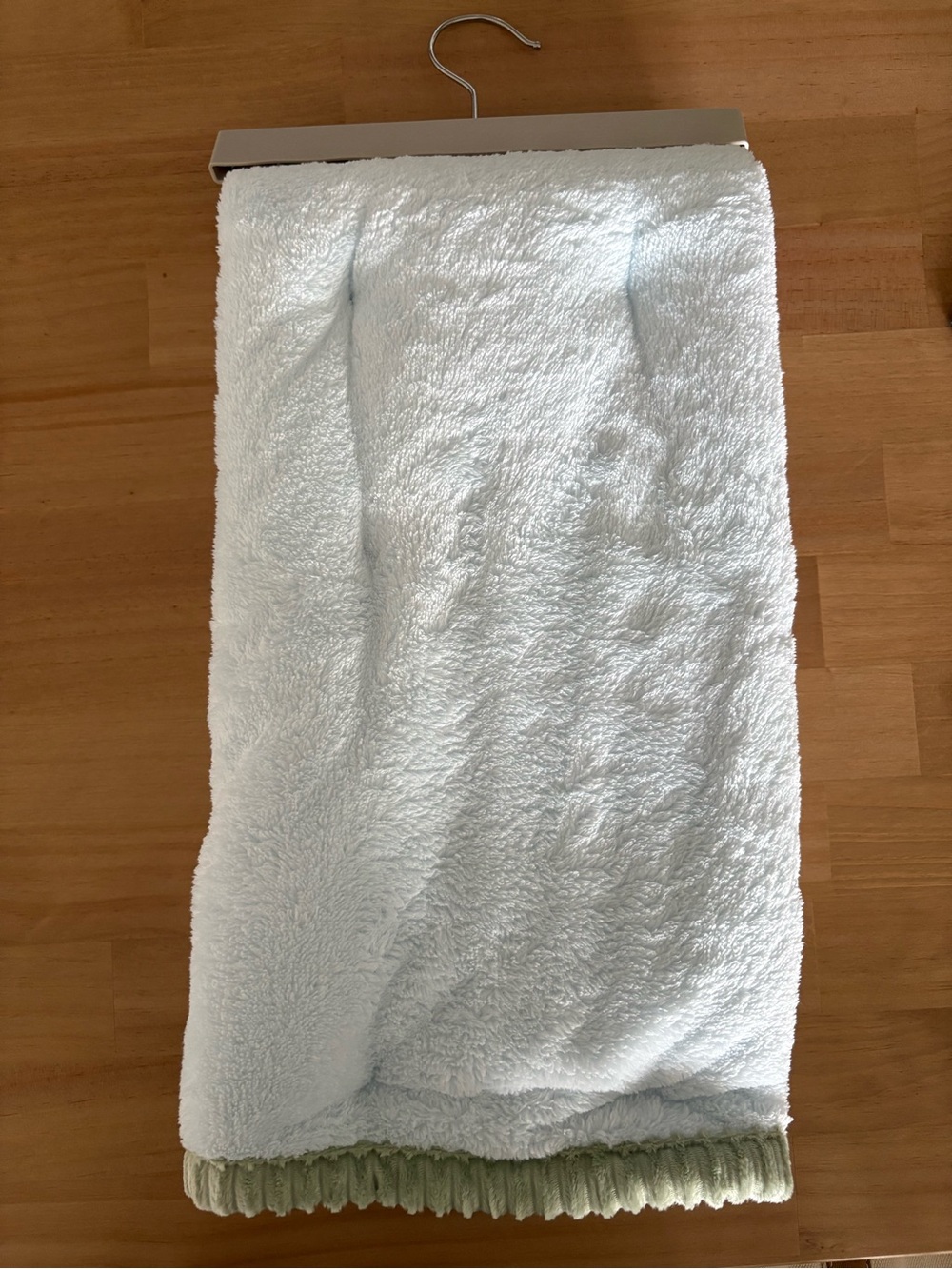 Plush Light Blue Baby Blanket